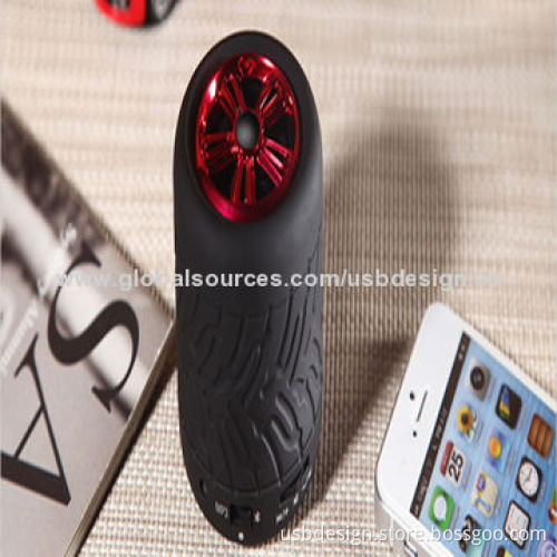 Tire-shaped FM Radio Bluetooth Speaker with 3W Loudspeaker Output